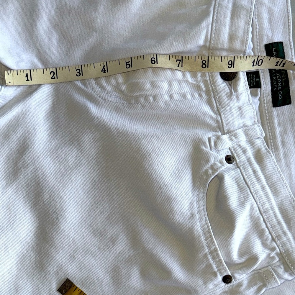 Vintage Ralph Lauren Jeans Co White Denim Jeans Classic Straight Ralph Lauren - Picture 7 of 13